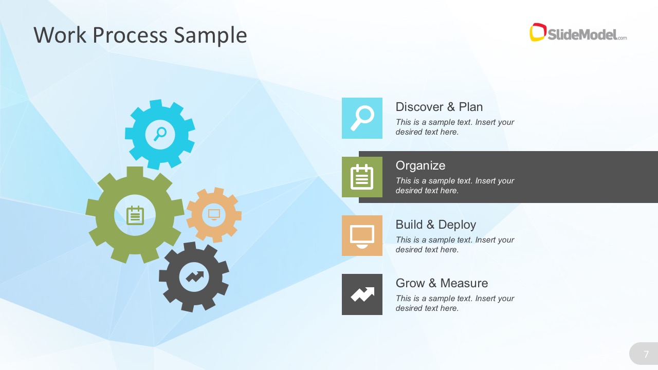 Business Operation Process Flow PowerPoint Icons