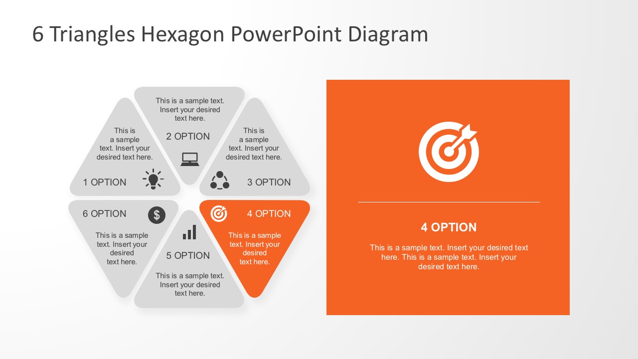 6 Segments PowerPoint Diagram With Editable Parts