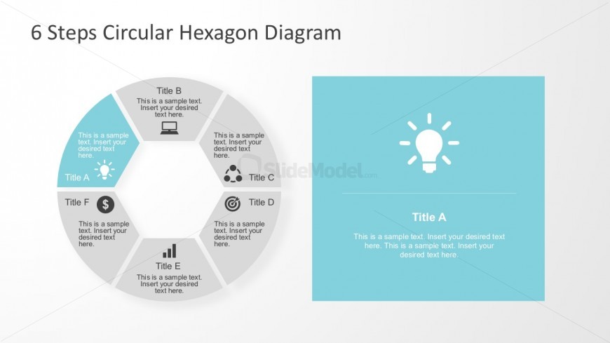 Circular Diagram With Light Bulb PowerPoint Shapes