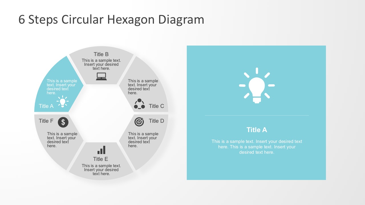Circular Diagram With Light Bulb PowerPoint Shapes