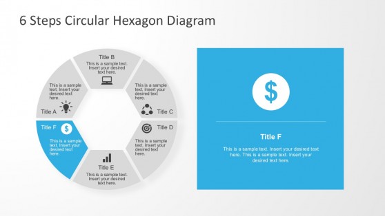 Money Circular Hexagon PowerPoint Diagrams