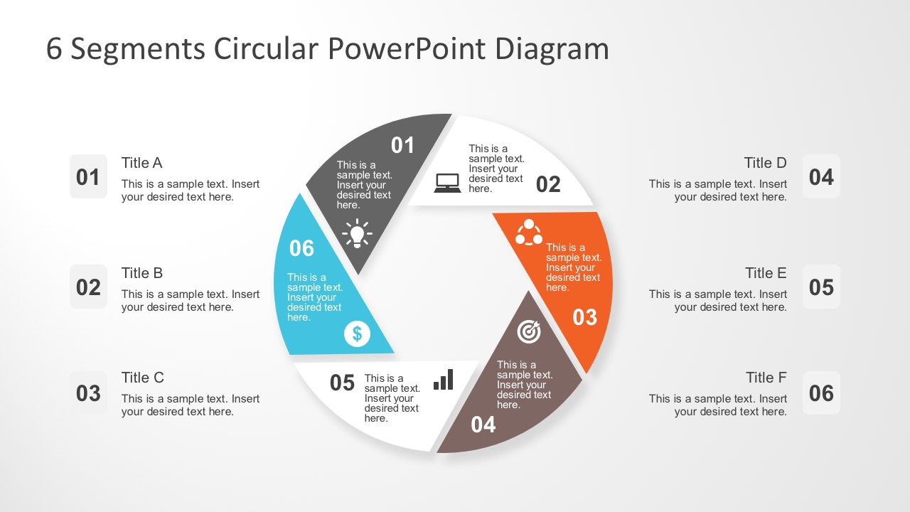 Circular Chart Template For PowerPoint 
