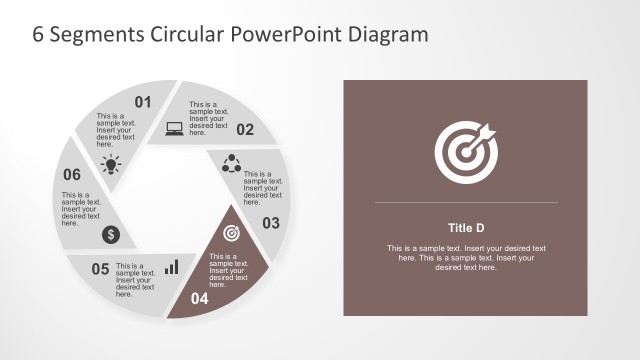 Polyhedron PowerPoint Shapes Process Template