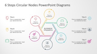 6 Steps Cycle Diagrams For PowerPoint Template