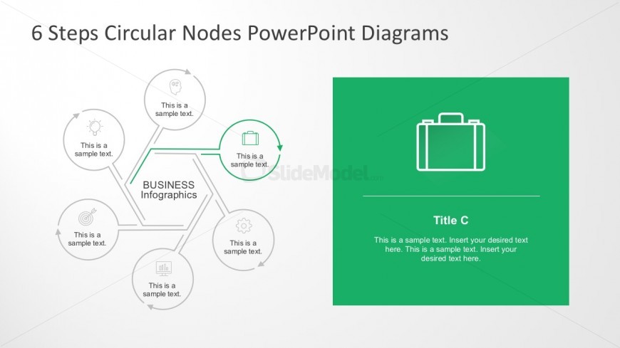 Editable Node Diagrams PowerPoint Slides