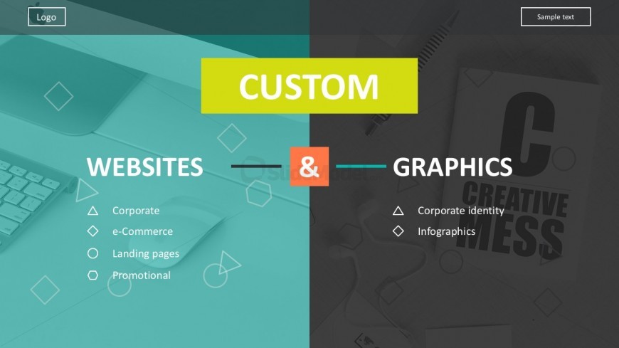 Creative Web Design Cover Slide For PowerPoint
