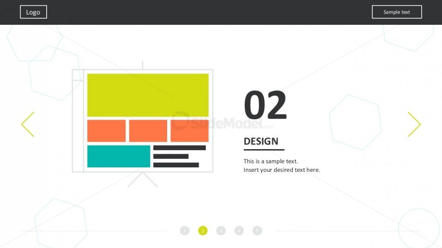 Website Process Templates In Bright Colors Design