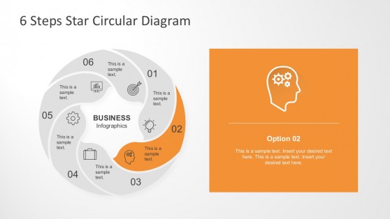 Star Circular Chart PowerPoint Template