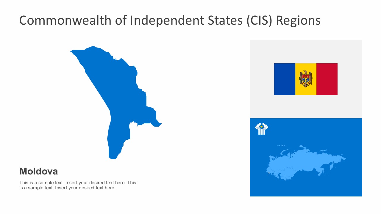Moldova Commonwealth Map PowerPoint Vectors 