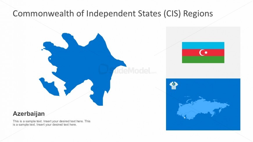 Easy Edit Azerbaijan CIS Political Map 