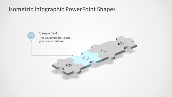 4 Step Puzzle Diagrams Infographics Slides