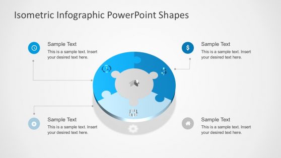 Editable Circle Puzzle Diagram for PowerPoint