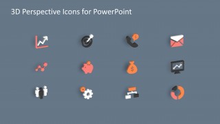 3D Business Infographics PowerPoint Icons
