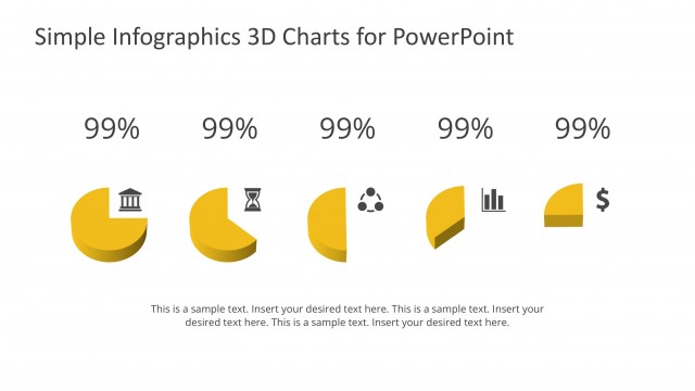 3D Infographic Pie Charts for PowerPoint