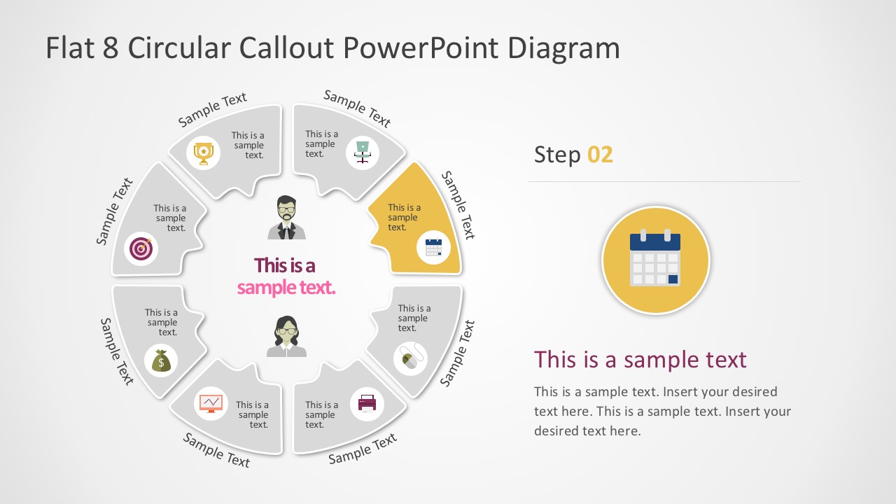 8 Steps Round PowerPoint Diagram Slides