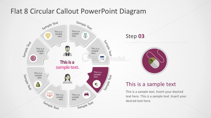 Nice Rounded Diagram PowerPoint Infographics
