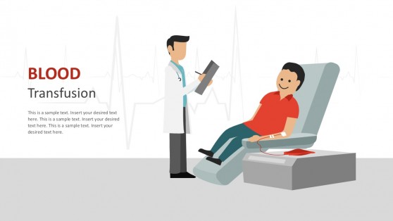 Creative Blood Transfusion PowerPoint Illustrations