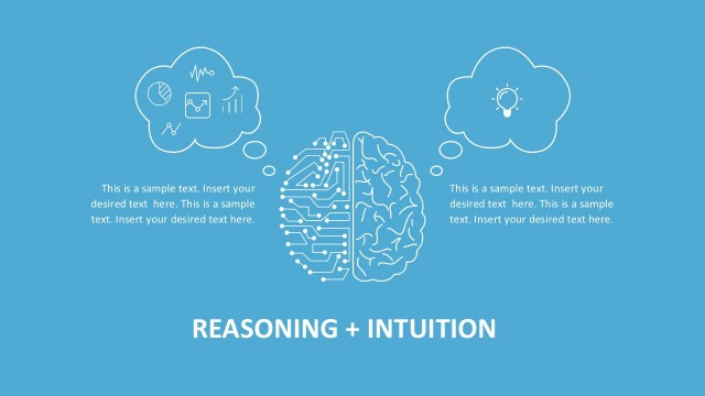 Reasoning Intuition Brain PowerPoint Infographics