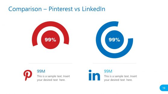 Pinterest vs LinkedIn Comparison PowerPoint