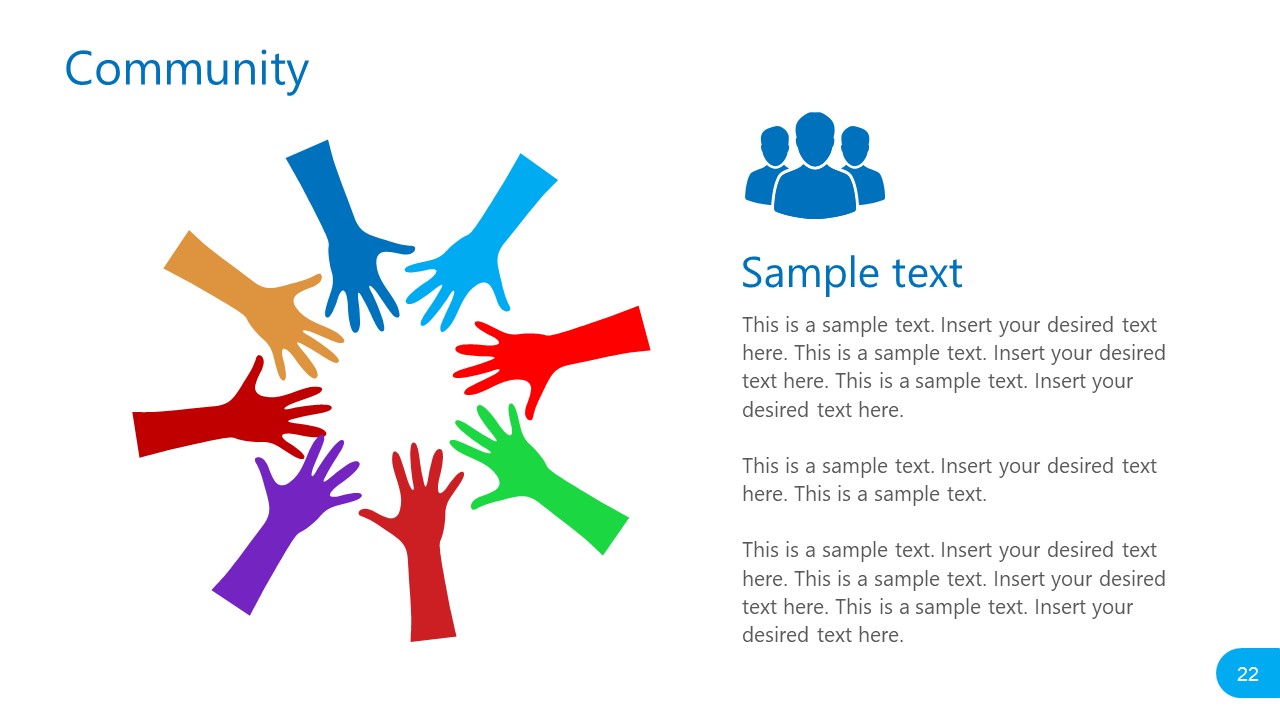 Template of Group Hands Online Community 
