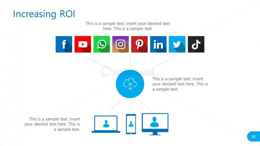 PowerPoint Report Template for Social Media Platforms