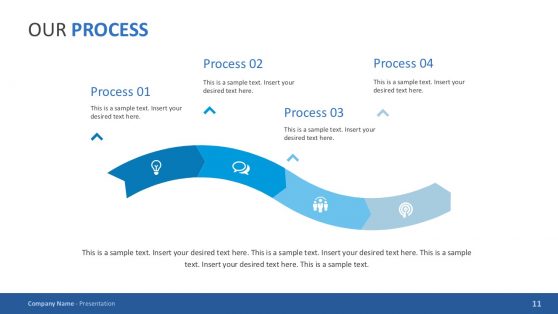 4-Step Process Pitch Deck PowerPoint