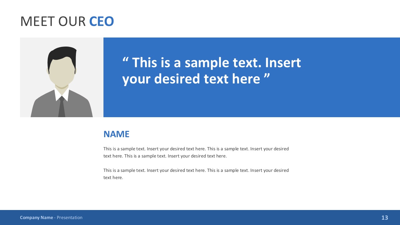 Editable Image and Text Placeholder for PowerPoint