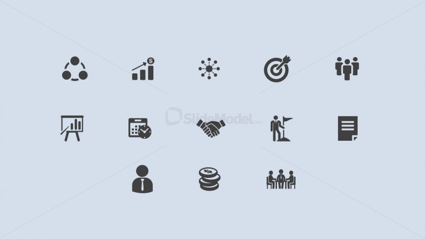 Editable PowerPoint Icons for Business Success 