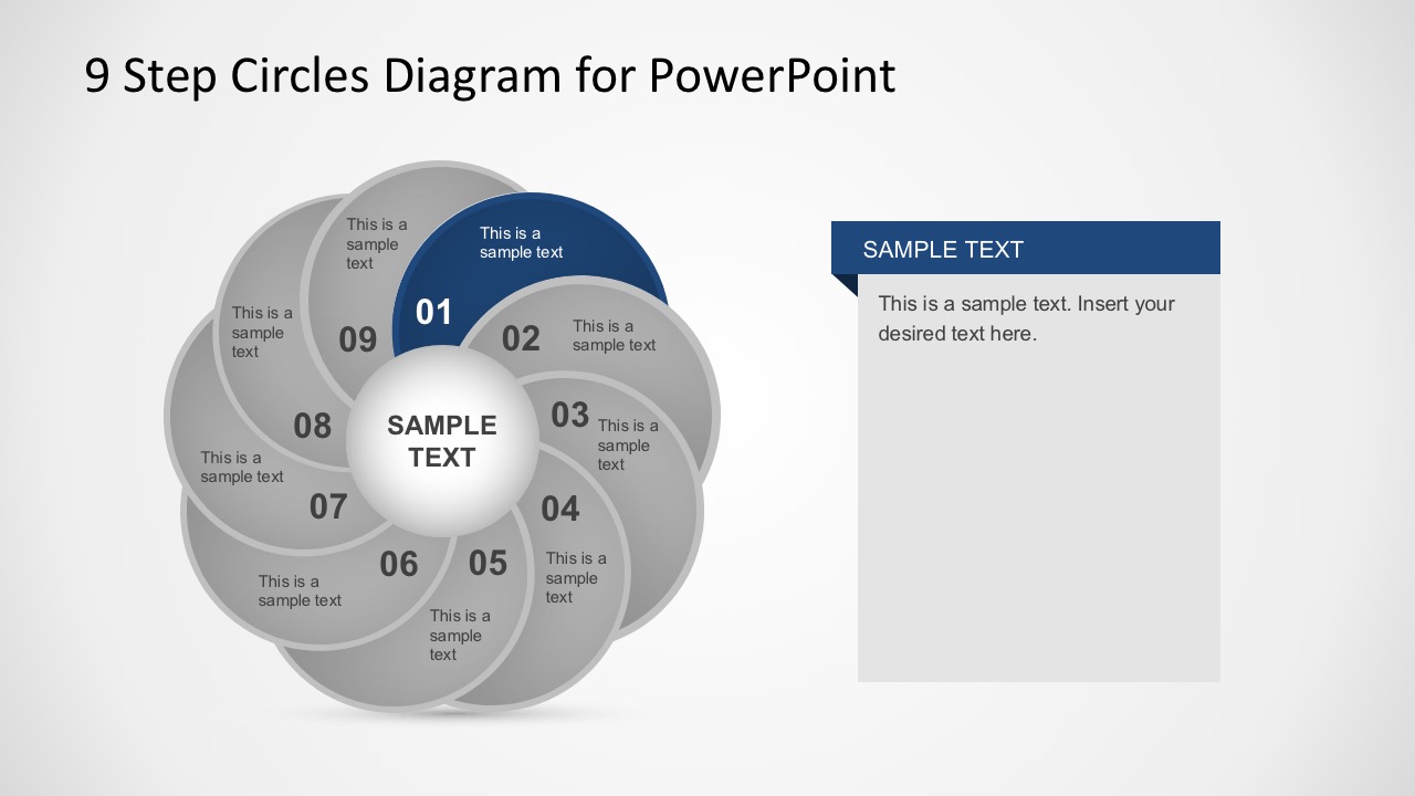 Editable Circle Chart PowerPoint Slides 