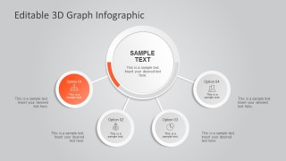 Editable 4-Step 3d Infographic for PowerPoint