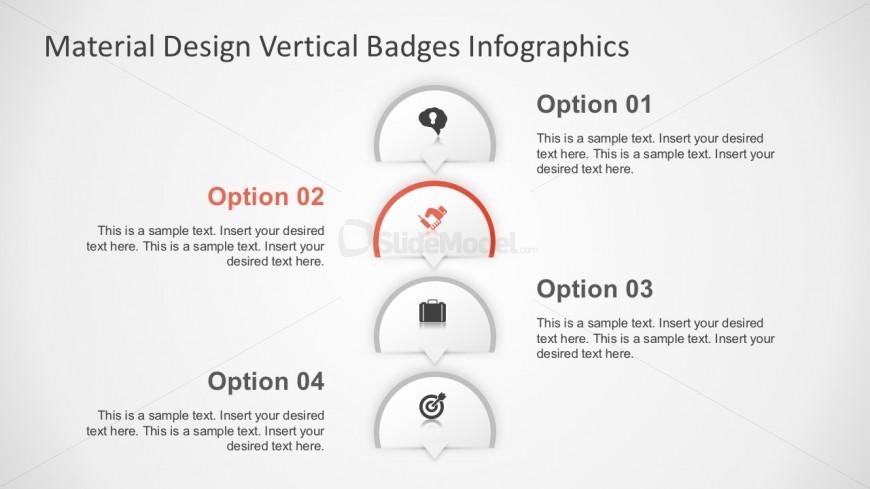 4 Options Banners Infographic Slide Design