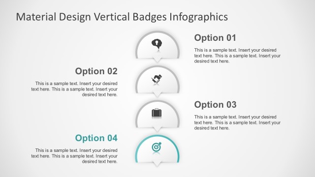 4 Options PowerPoint Infographic Elements