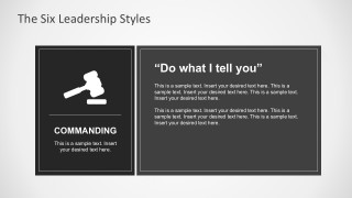 Commanding Leadership Style for PowerPoint