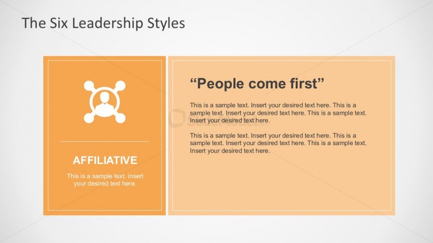 Affiliative Leadership Style for PowerPoint