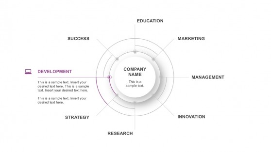 Circular Infographic Illustrations PowerPoint Slides