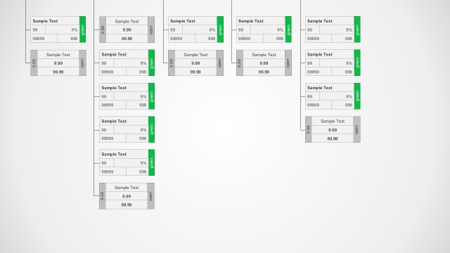PowerPoint WBS Editable Diagram