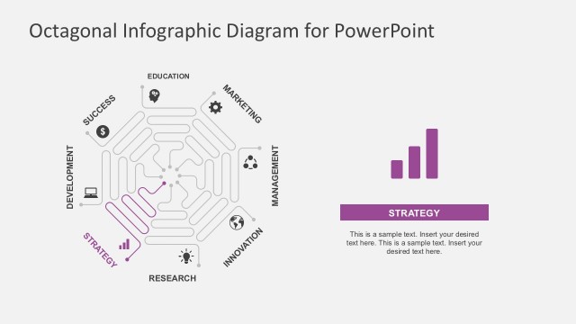 Octagon Diagram Process Flow Powerpoint Template