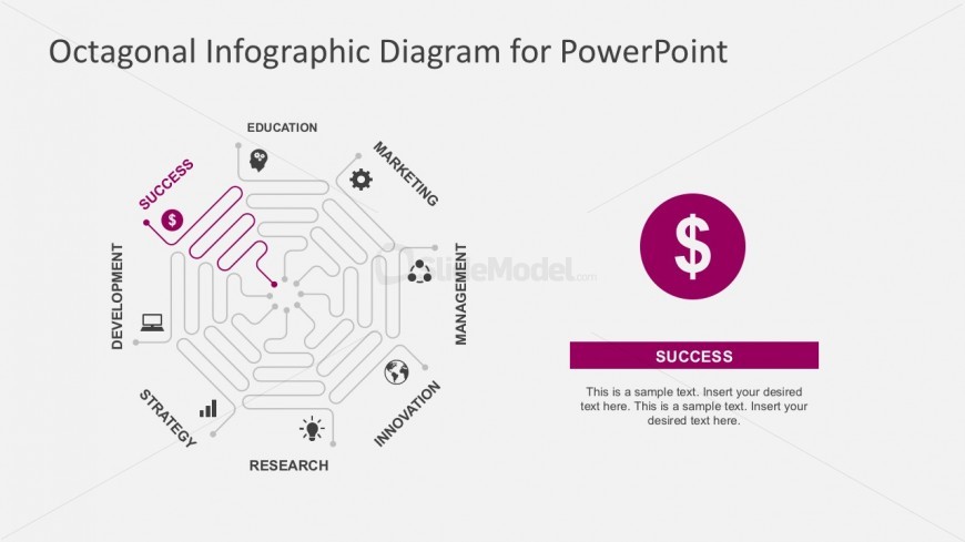 Octagon Infographic Diagrams With PowerPoint Icons