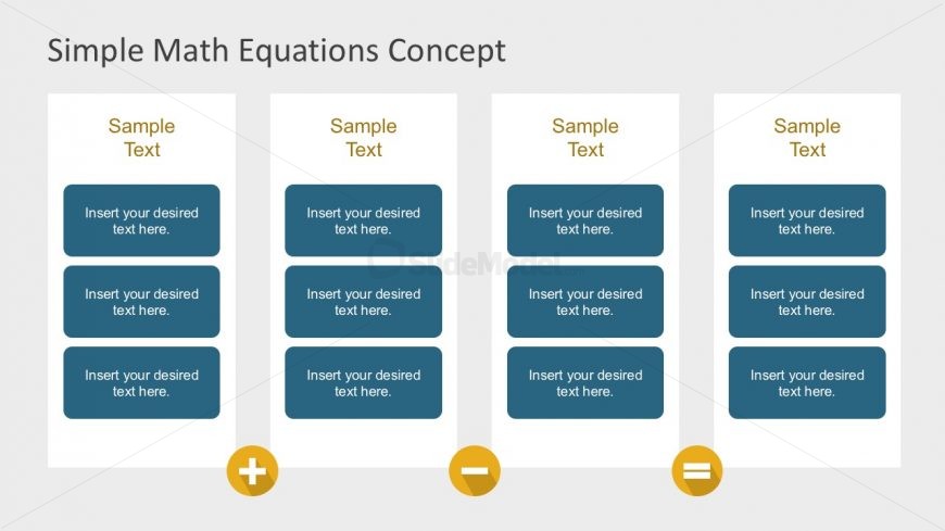 Editable Math Equation Template Presentations