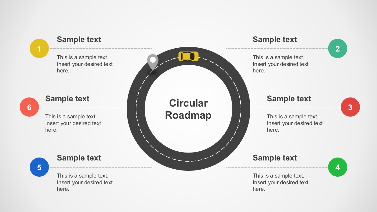 Circular Roadmap for PowerPoint