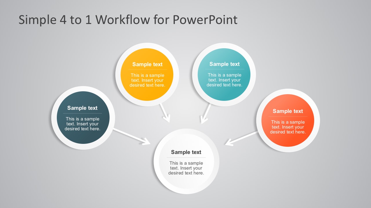 Circular Chart Workflow Diagram PowerPoint Slides