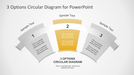 3 Steps Circular PowerPoint Slide Templates