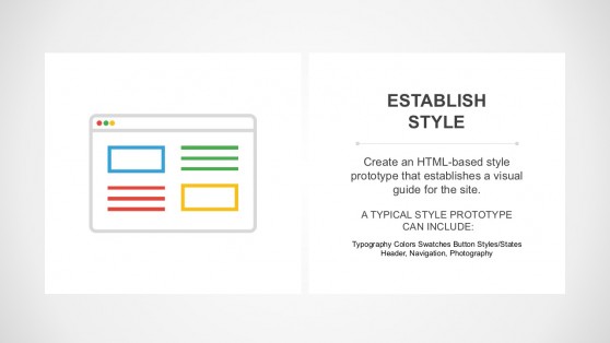 Website Content and Graphic Layout Template Slide