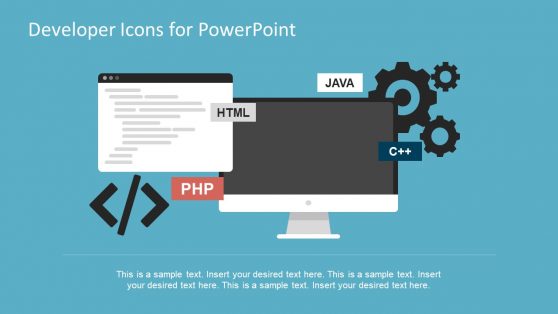 PowerPoint Developer Icons Template Slide