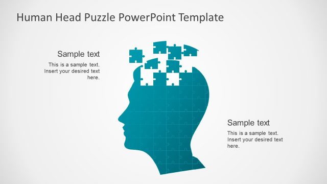 Human Head Puzzle PowerPoint Template