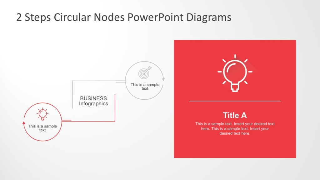 2 Steps Flat Style Planning Process Diagrams - SlideModel