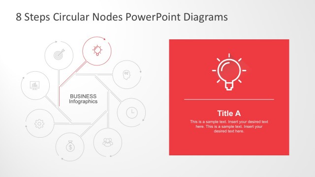 8 Steps Nodal Diagrams PowerPoint Template