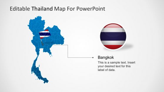 Thailand Territory Map PowerPoint