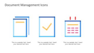PowerPoint Document Management System Icons 
