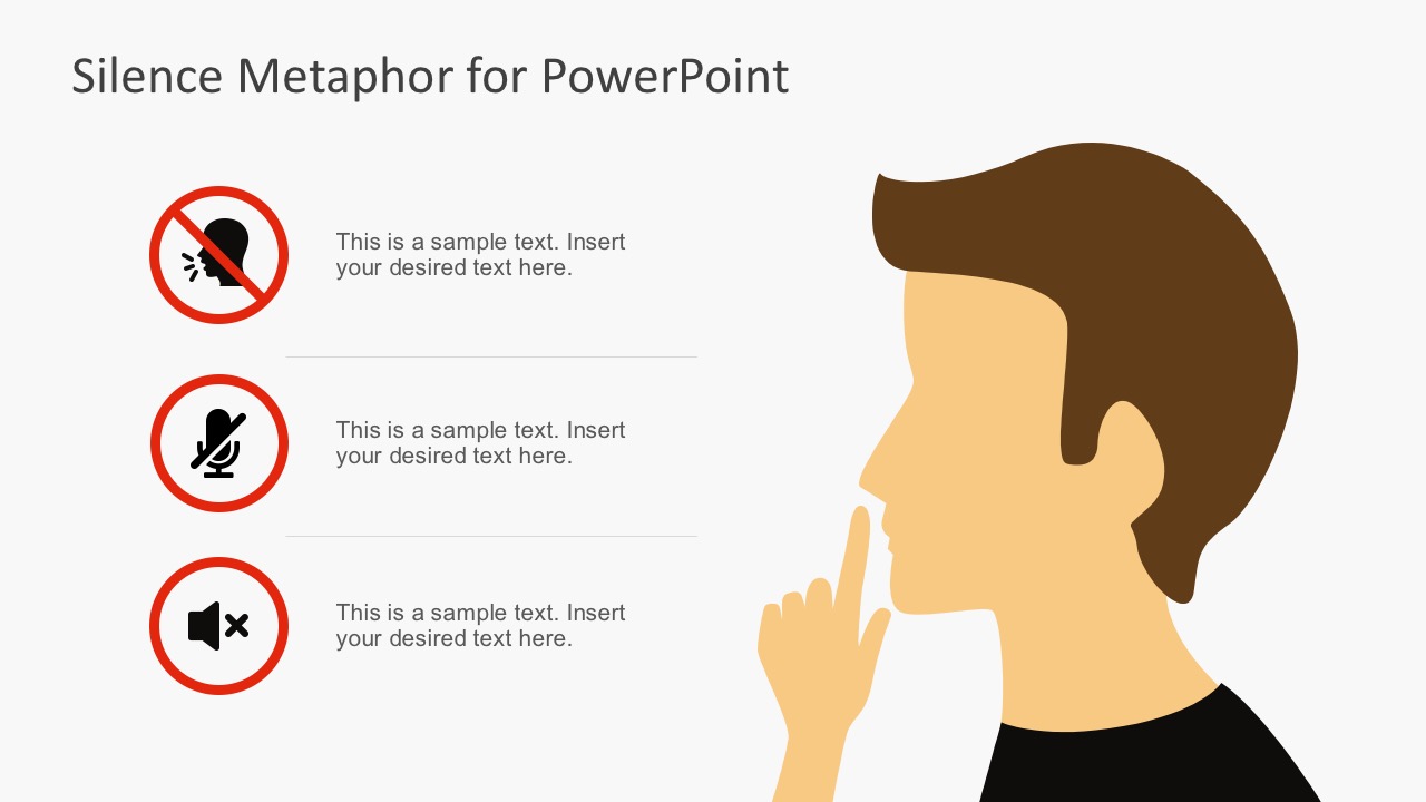 Silence Metaphor for PowerPoint